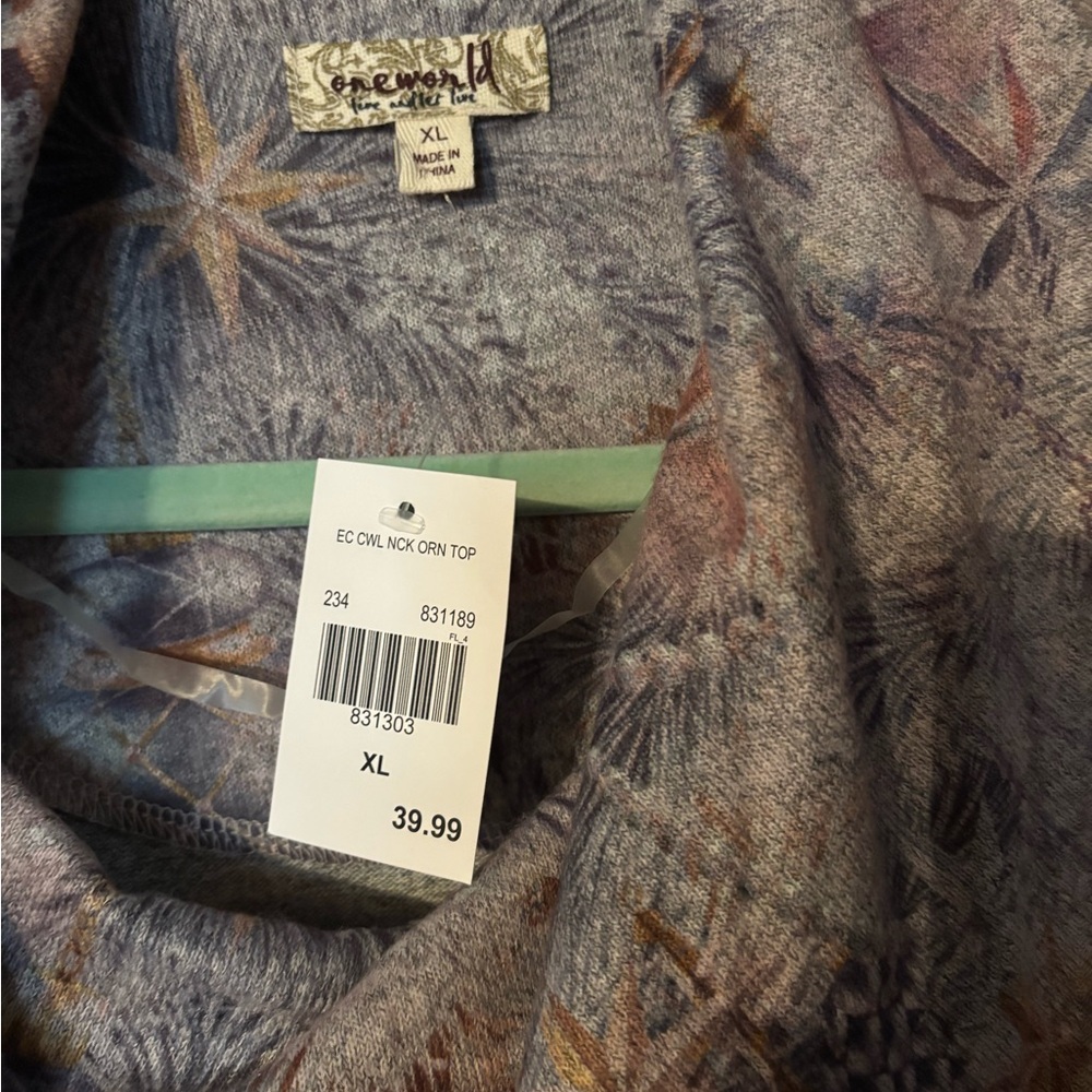 ONE WORLD Multicolor Tunic Top